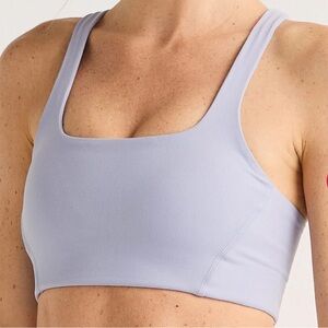 Free People Never Better Square Neck Sports Bra S Purple Lavender Platinum